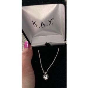 Kay Jewelers diamond heart necklace 1/10 ct